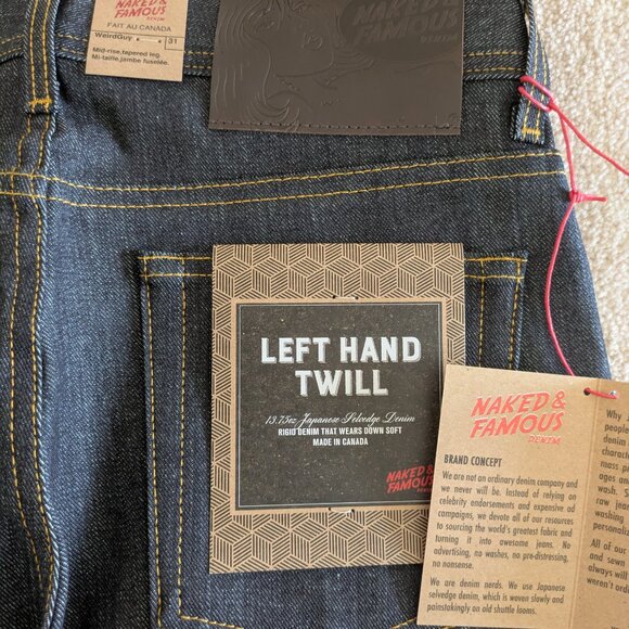 Naked and Famous Left Hand Twill Selvedge, Weird Guy 31 - Picture 10 of 10